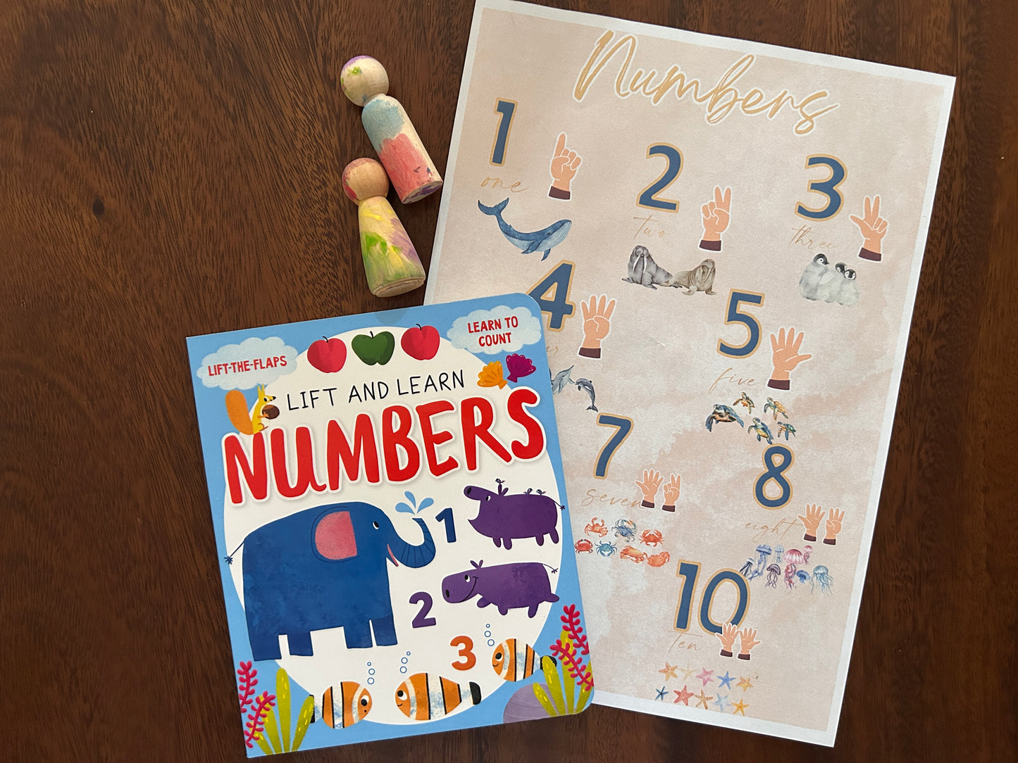 Lift and Learn Numbers