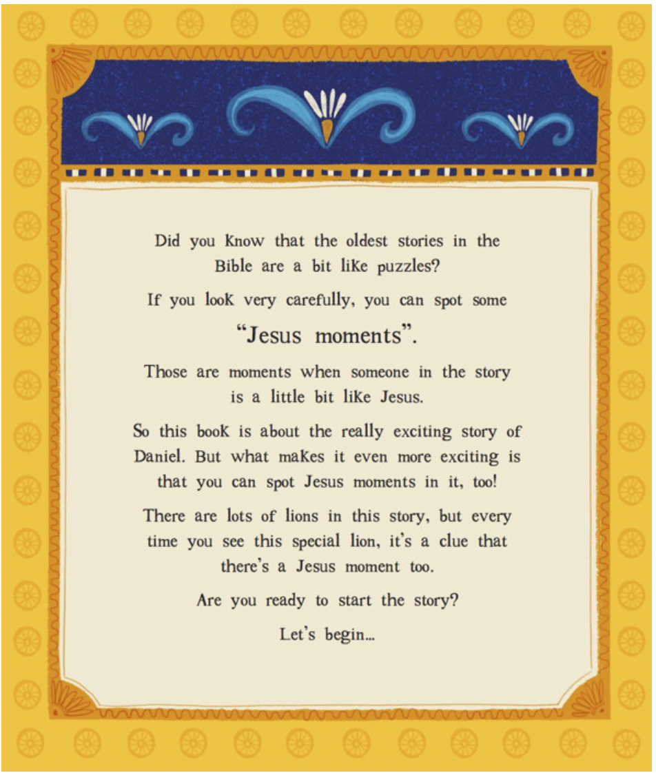 Jesus and the Lions' Den Storybook